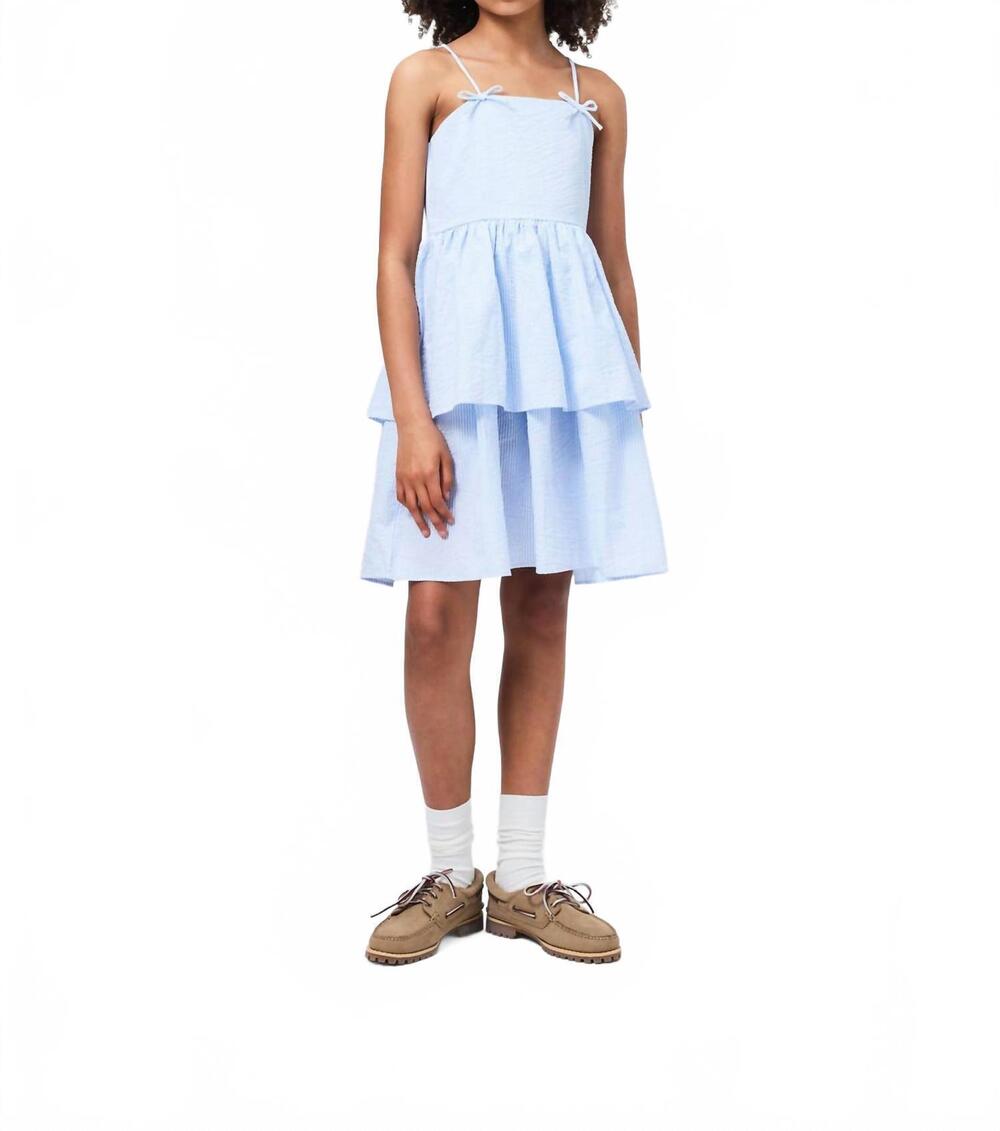 NEW MOLO girls chelsea dress in sea stripe